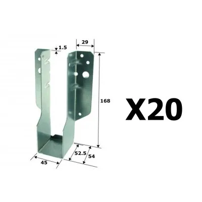 Sabot &#224; ailes ext&#233;rieures sp&#233;cial Maison Ossature Bois - R&#233;f. SBE45/168/TF_20