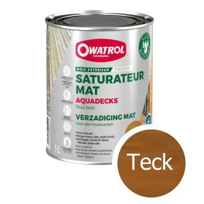 AQUADECKS : Saturateur bois &#224; l&#039;eau - R&#233;f. 514