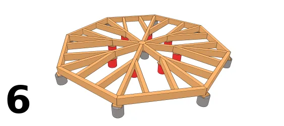 Ajouter des supports sous les solives intermédiaires