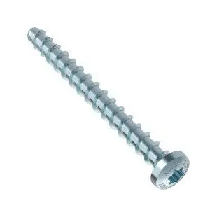 Vis HECO MULTI-MONTI-plus P tête ronde D5 x L50 : fixation clips sur support en maçonnerie
