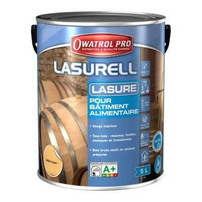 LASURELL : Lasures pour bâtiments alimentaires, tous bois et supports minéraux - Réf. 1607
