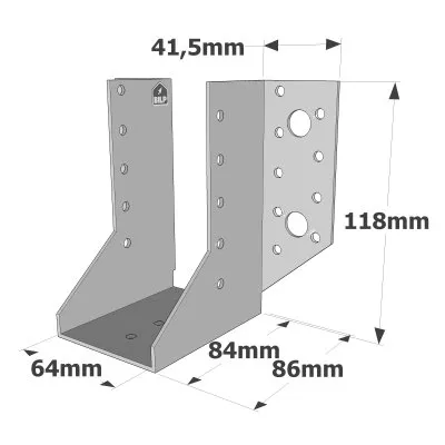 Sabots à ailes extérieures, gamme SAE CLASSIQUE (épaisseur 2mm, profondeur 84mm) - Réf. SAE300/64/2