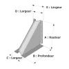 Vis pour charpentier - tête large bombée - Réf. 48256