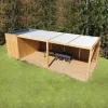 Pool house avec lames en aluminium coloris RAL 9010 fixées sur mécanismes SUNDIY 20 mm