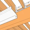 Visualisation 3D : chéneau Blanc RAL 9010 sous les lames et mécanisme SUNDIY