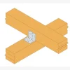 Vis HECO MULTI-MONTI-PLUS SS - tête hexagonale avec embase - zingué blanc - D12 x L100 - Réf. 48411