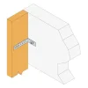 Vis HECO MULTI-MONTI-PLUS SS - tête hexagonale avec embase - zingué blanc - D10 x L100 - Réf. 48453