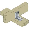 Grands sabots à ailes extérieures, gamme GLE ECONOMIQUE (développé 380mm, épaisseur 2.5mm, profondeur 90mm) - Réf. GLE600/80/2,5