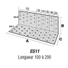 Vis HECO MULTI-MONTI-PLUS SS - tête hexagonale avec embase - zingué blanc - D12 x L100 - Réf. 48411