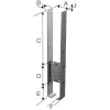 HECO-FIX-plus, tête ronde, T-Drive, filet total, zingué blanc, A2K, revêtement lubrifié, Dim. 4.0x12mm - Réf. 20761