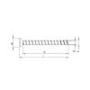 Vis HECO MULTI-MONTI-plus F - tête fraisée D7,5 x L160 - Réf. 48523