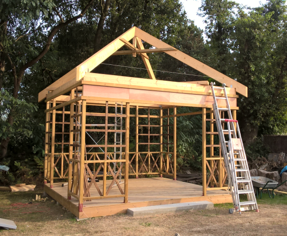 Exemple d’une charpente en pavillon